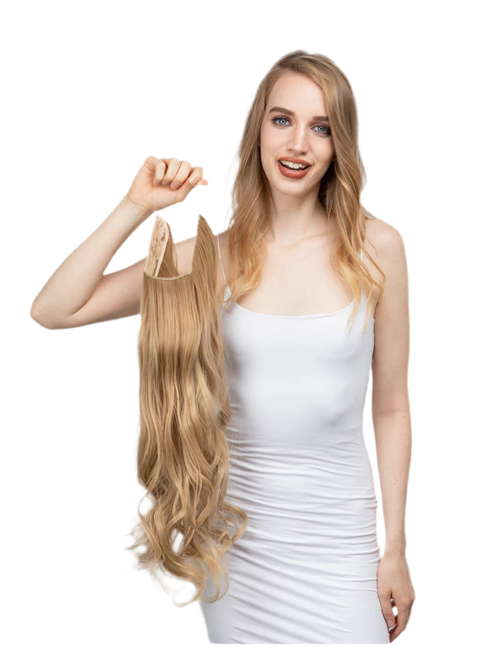Extensiones Cortina babylight Hilo Invisible 55 cm Largo (150gr) Cabello 100% Similar al Cabello Natural 🥇
