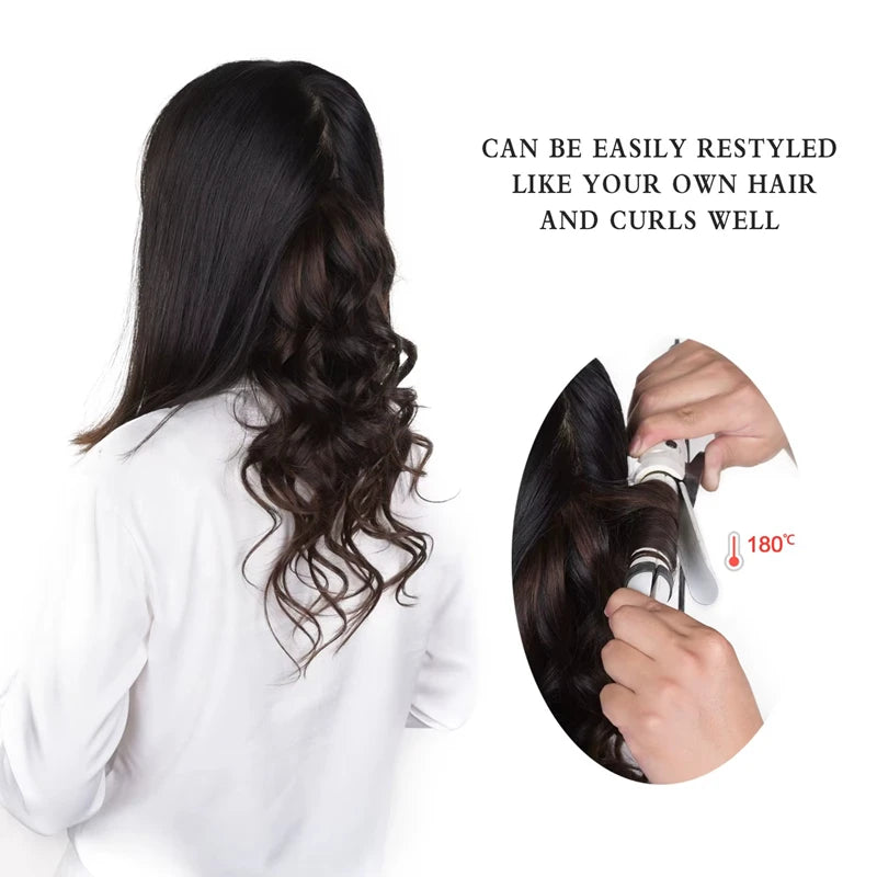 EXTENSIONES DE CABELLO 100% NATURAL©️ CASTAÑOS MEDIOS 18 CLIPS