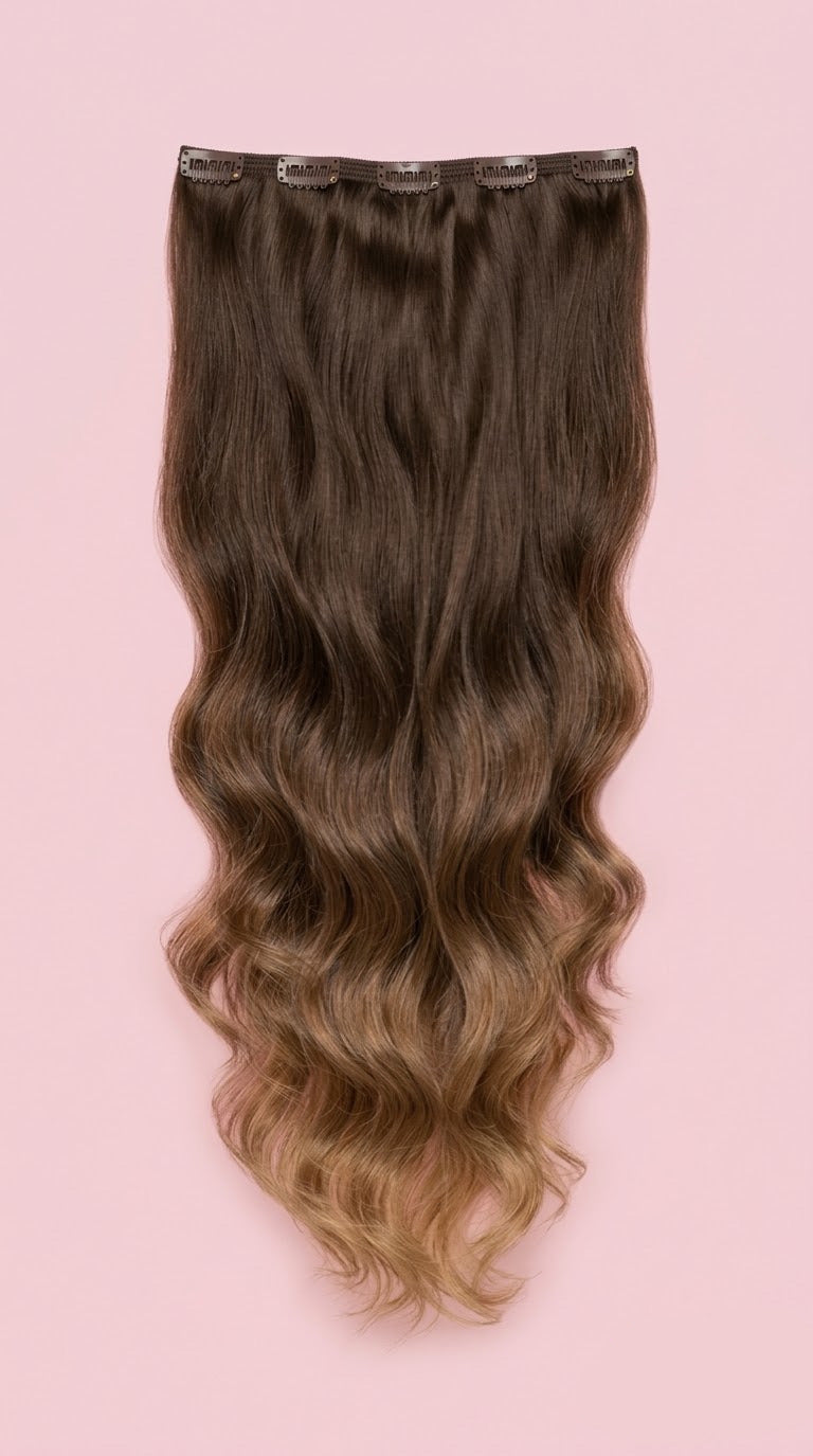 2x1 Cortina 5 clips SIN ENREDOS 70 CM Semi Natural 🥇