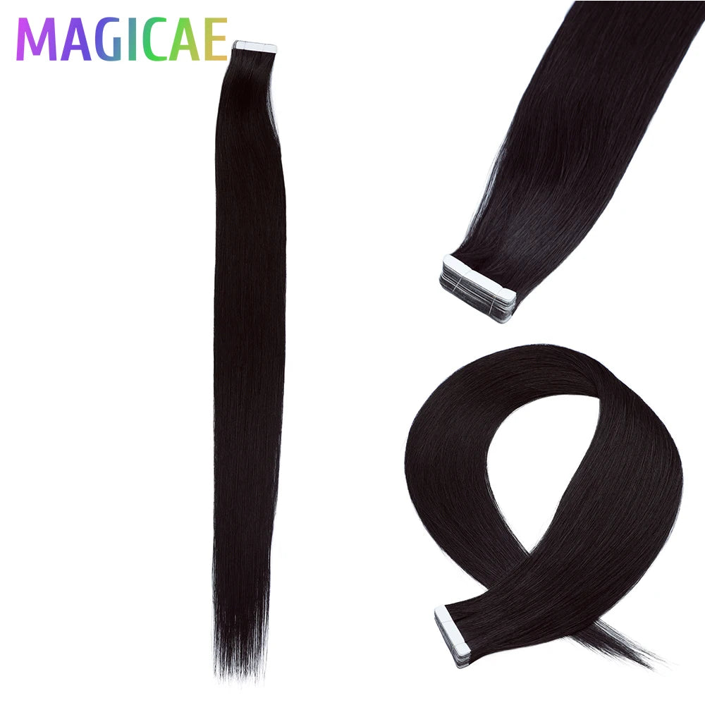 NEW⭐️ PACK 20 PIEZAS EXTENSIONES ADHESIVAS 66 CM CALIDAD PREMIUM🥇 SIMILAR AL NATURAL