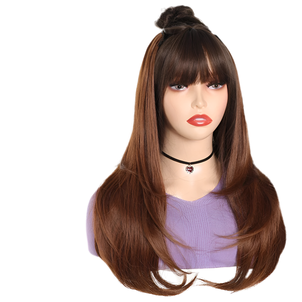 Extensiones Cortina en U 55 cm de Largo Cabello 100% Similar al Cabello Natural 🥇