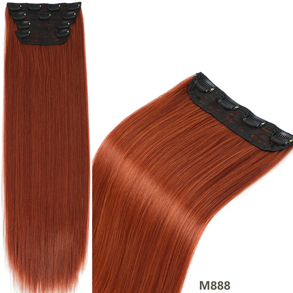 Pack 4 Extensiones SIN ENREDO 66 cm PREMIUM 🥇 Semi Naturales