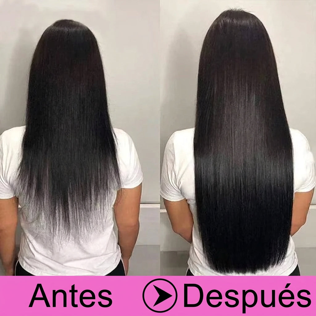 2x1 Cortina 5 clips SIN ENREDOS 70 CM Semi  Natural 🥇