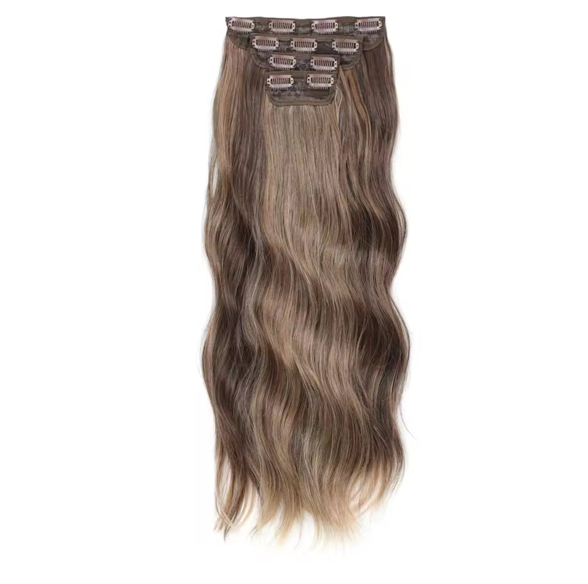 Pack 4 EXTENSIONES CORTINA BALAYAGE 60 cm PREMIUM 🥇 Semi Naturales