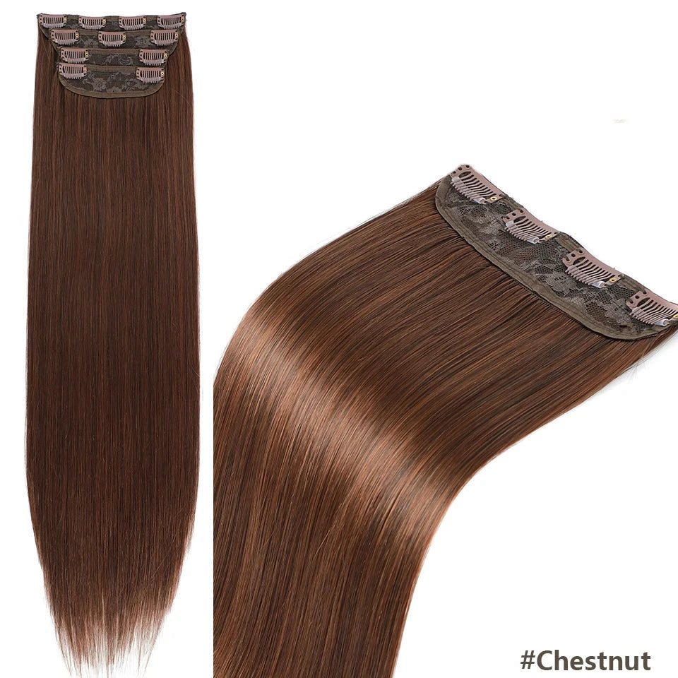 Pack 4 Extensiones SIN ENREDO 66 cm PREMIUM 🥇 Semi Naturales