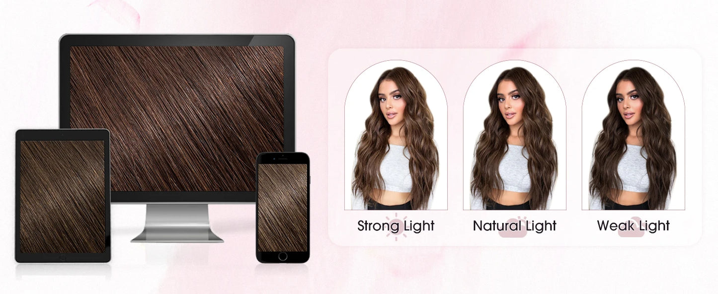 Extensiones Cortina 5 clip Cabello 100% Natural ©️ 66 cm Largo