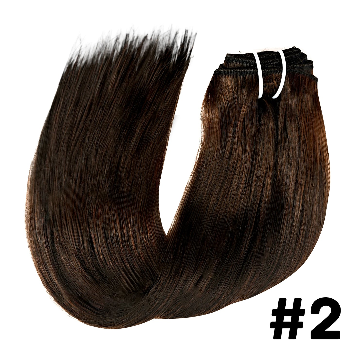 EXTENSIONES DE CABELLO 100% NATURAL©️ CASTAÑOS MEDIOS 18 CLIPS