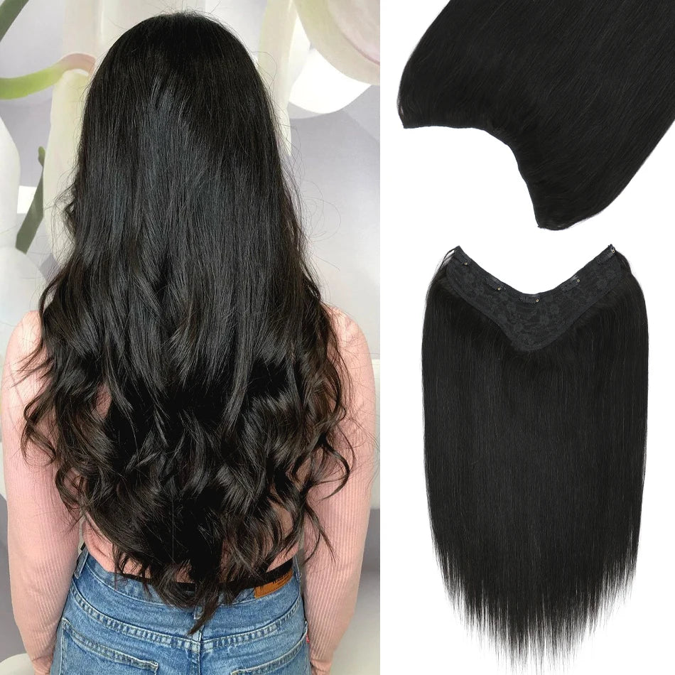 MAXI CORTINA CABELLO HUMANO 100% 71 CM LARGO