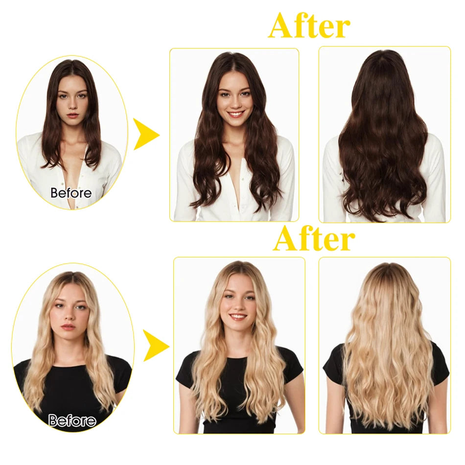 MAXI CORTINA CABELLO HUMANO 100% 71 CM LARGO