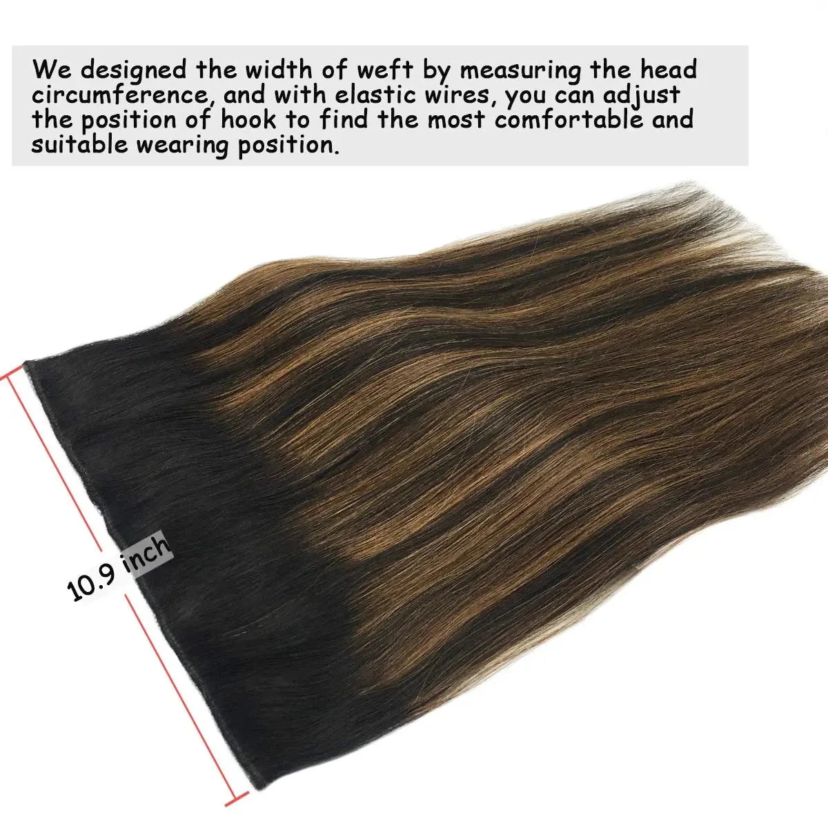 Extensiones de Cabello Natural 100% ©️ Balayage Hilo Invisible