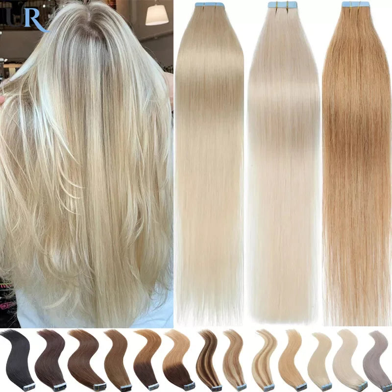 BALAYAGE 20pcs Extensiones Adhesivas  cabello humano 100 % Natural 66 cm