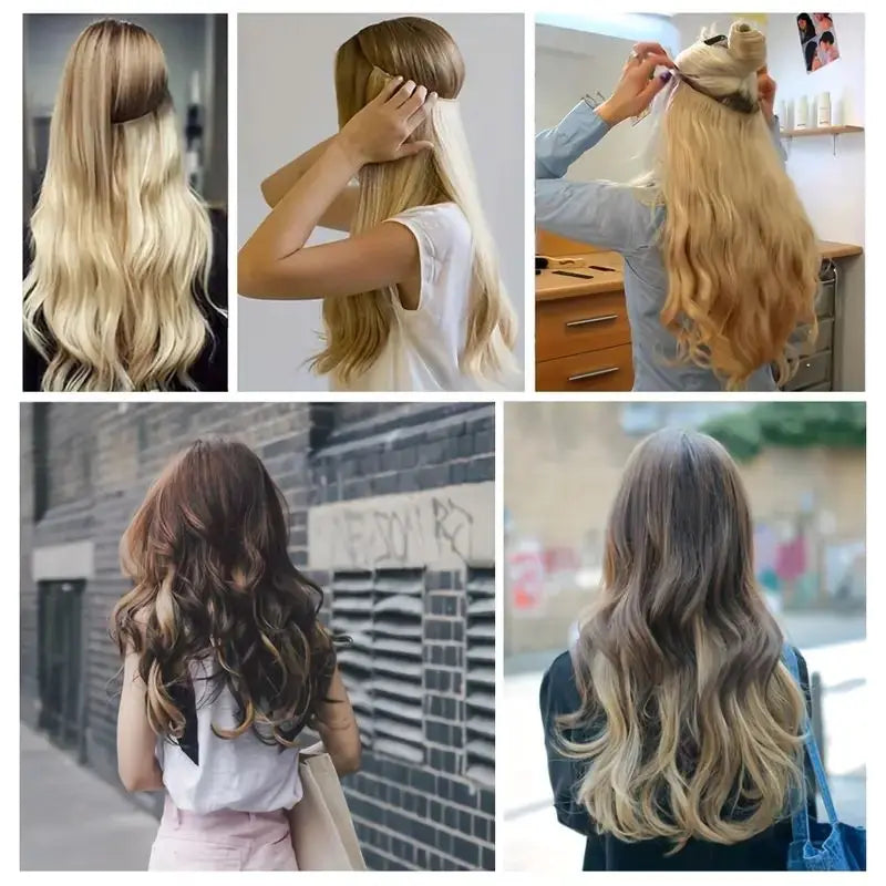 Extensiones HILO INVISIBLE©️ CABELLO NATURAL 100%  (66 CM)