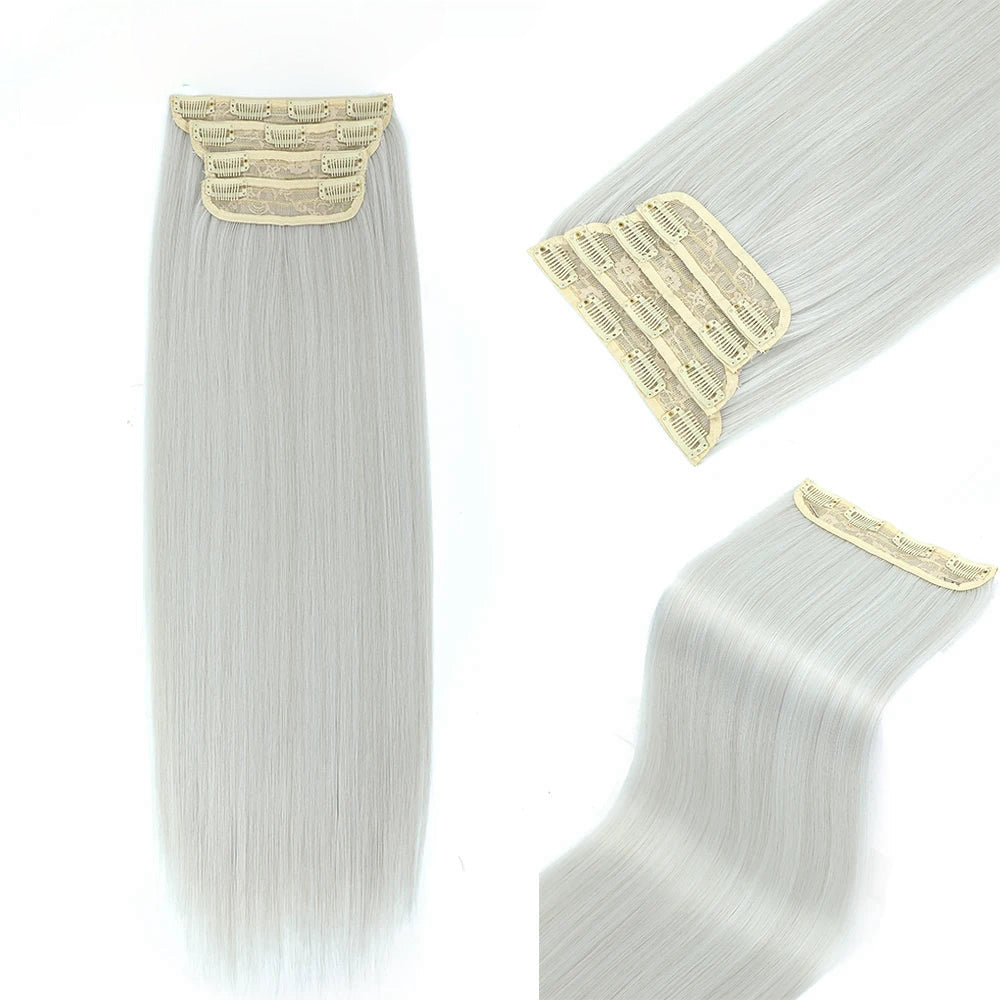 Pack 4 Extensiones SIN ENREDO 66 cm PREMIUM 🥇 Semi Naturales