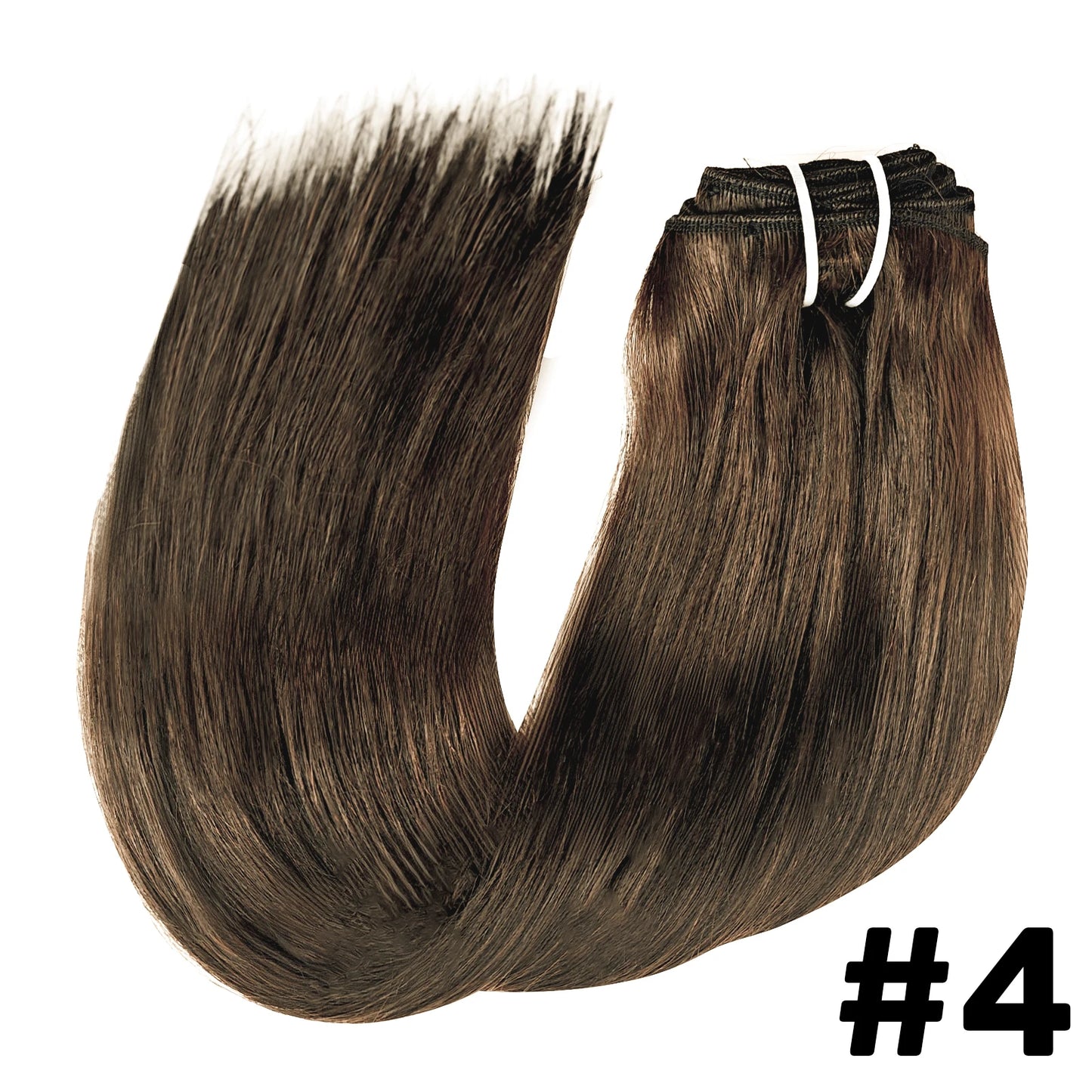 EXTENSIONES DE CABELLO 100% NATURAL©️ CASTAÑOS MEDIOS 18 CLIPS
