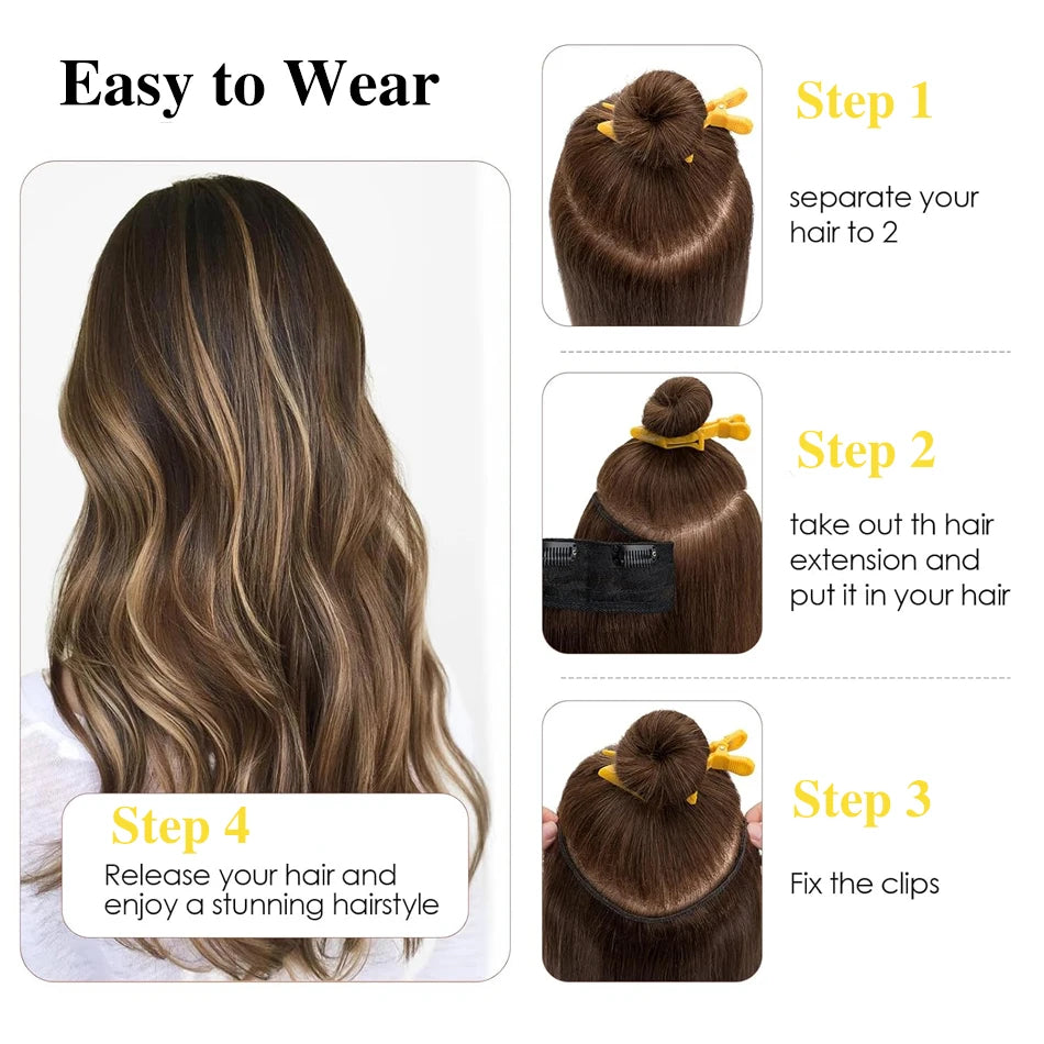 MAXI CORTINA CABELLO HUMANO 100% 71 CM LARGO