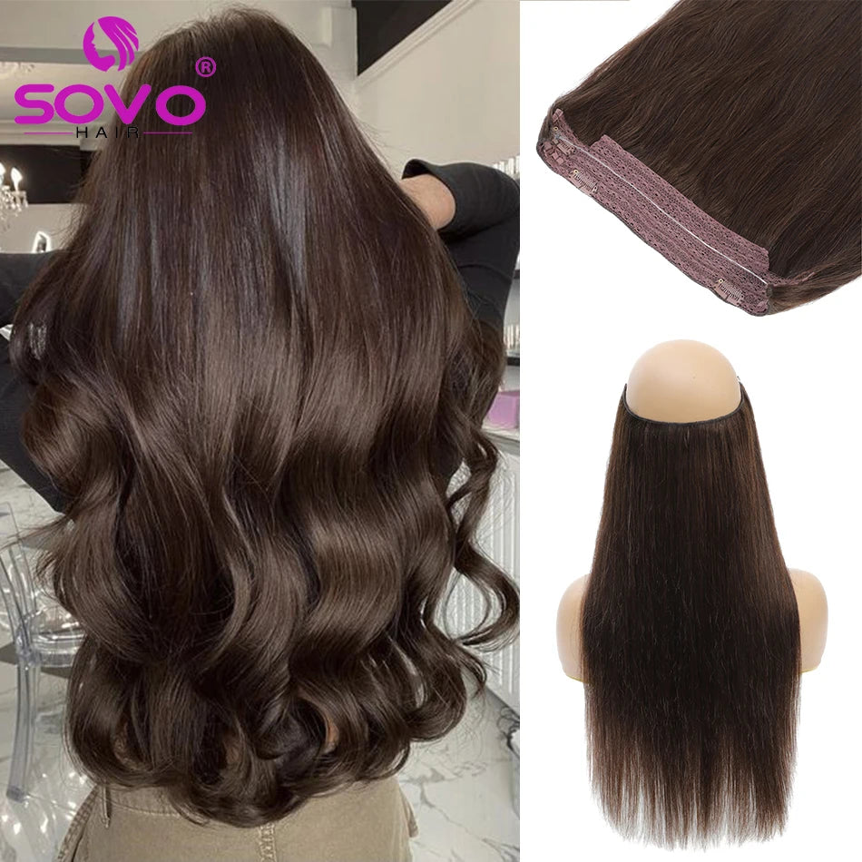 Extensiones HILO INVISIBLE©️ CABELLO NATURAL 100%  (70 CM)