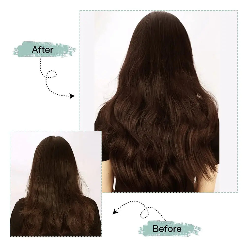 EXTENSIONES DE CABELLO 100% NATURAL©️ CASTAÑOS MEDIOS 18 CLIPS