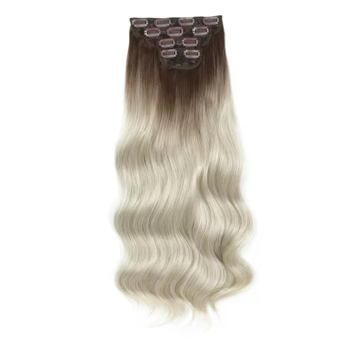 Pack 4 EXTENSIONES CORTINA BALAYAGE 60 cm PREMIUM 🥇 Semi Naturales