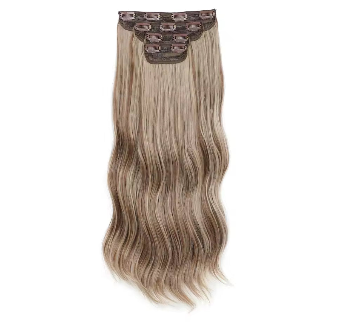 Pack 4 EXTENSIONES CORTINA BALAYAGE 60 cm PREMIUM 🥇 Semi Naturales