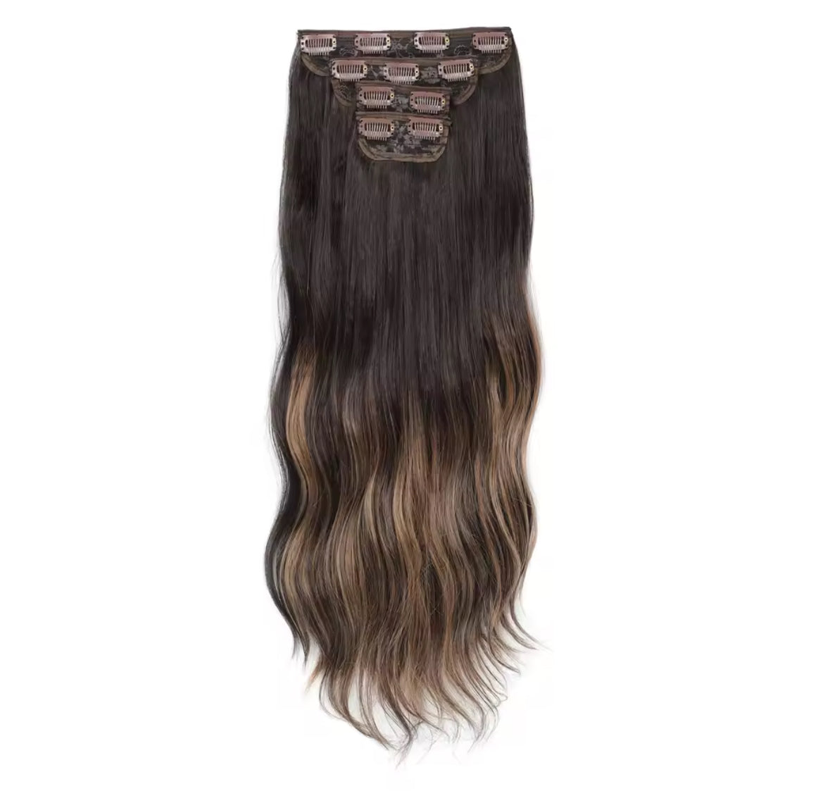 Pack 4 EXTENSIONES CORTINA BALAYAGE 60 cm PREMIUM 🥇 Semi Naturales