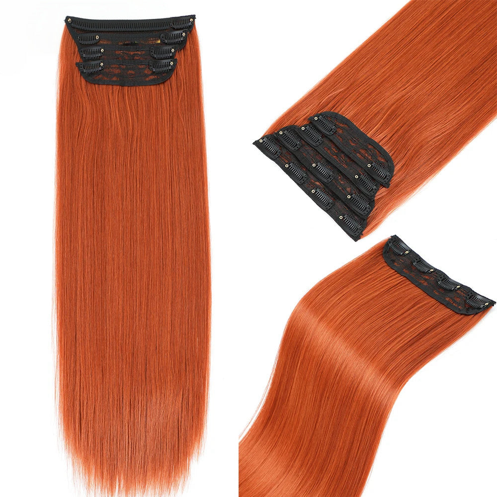 Pack 4 Extensiones SIN ENREDO 66 cm PREMIUM 🥇 Semi Naturales