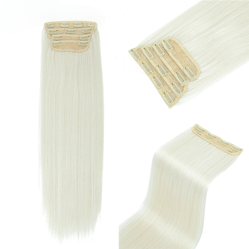 Pack 4 Extensiones SIN ENREDO 66 cm PREMIUM 🥇 Semi Naturales