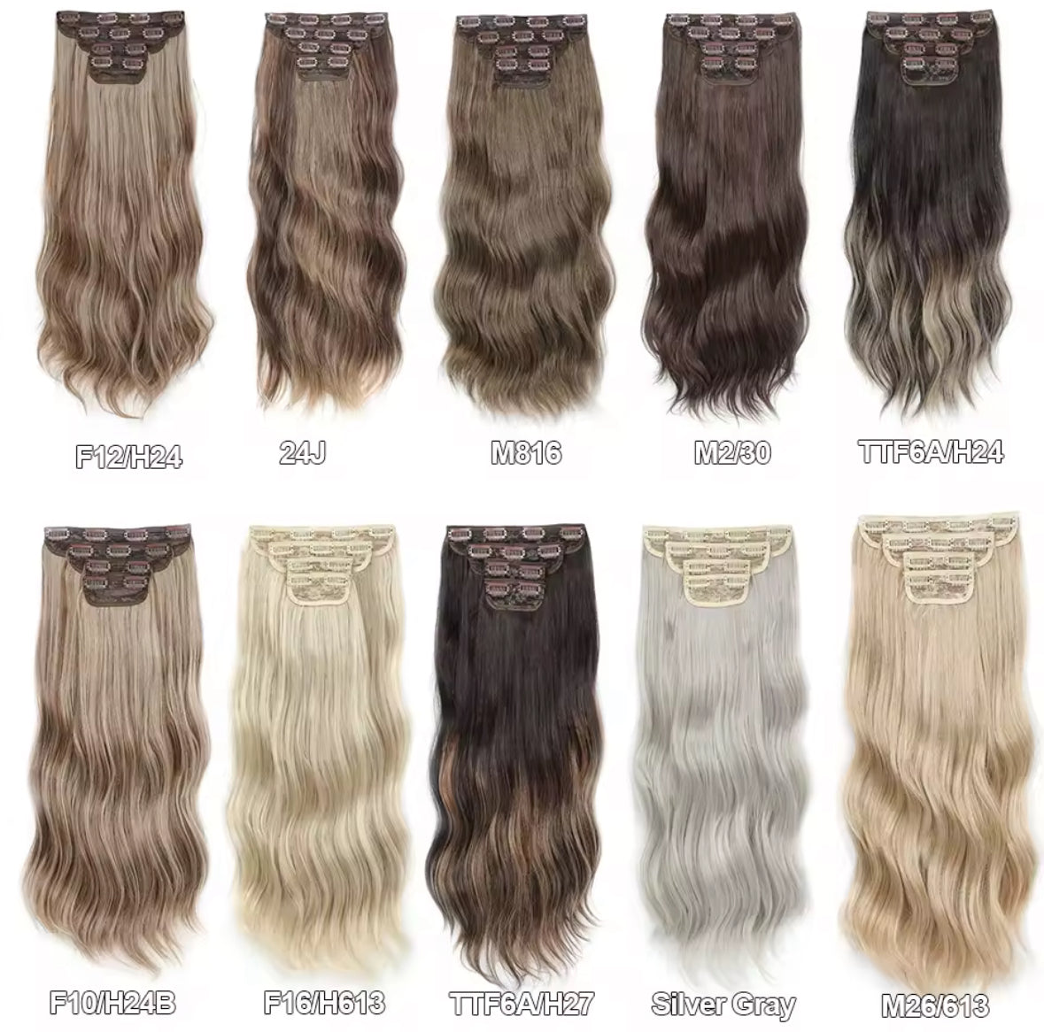 Pack 4 EXTENSIONES CORTINA BALAYAGE 60 cm PREMIUM 🥇 Semi Naturales