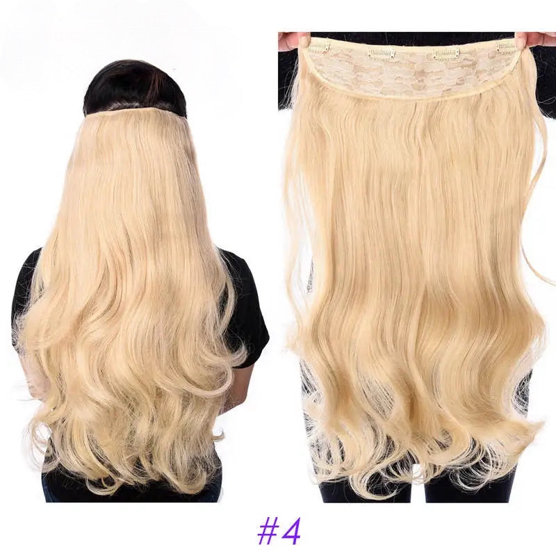 EXTENSIONES MAXI CORTINA 4 clips 60 cm de Largo Cabello 100% Similar al Cabello Natural 🥇 210 gr