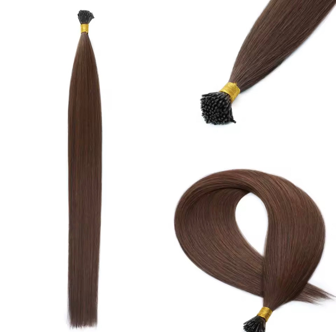 NEW ⭐️ PACK 100 EXTENSIONES DE PUNTO ADHESIVAS 66 CM Cabello PREMIUM🥇 Semi Natural