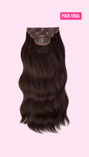 Pack 4 Extensiones SIN ENREDO BALAYAGE 60 cm PREMIUM 🥇 Semi Naturales