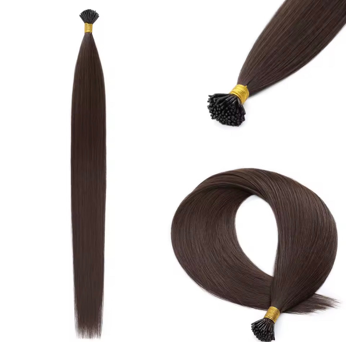 NEW ⭐️ PACK 100 EXTENSIONES DE PUNTO ADHESIVAS 66 CM Cabello PREMIUM🥇 Semi Natural