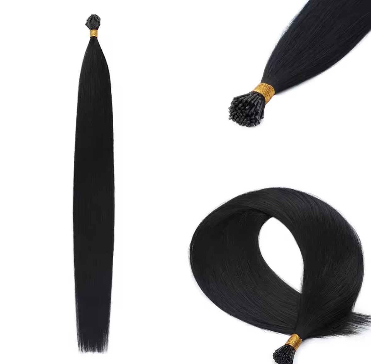 NEW ⭐️ PACK 100 EXTENSIONES DE PUNTO ADHESIVAS 66 CM Cabello PREMIUM🥇 Semi Natural