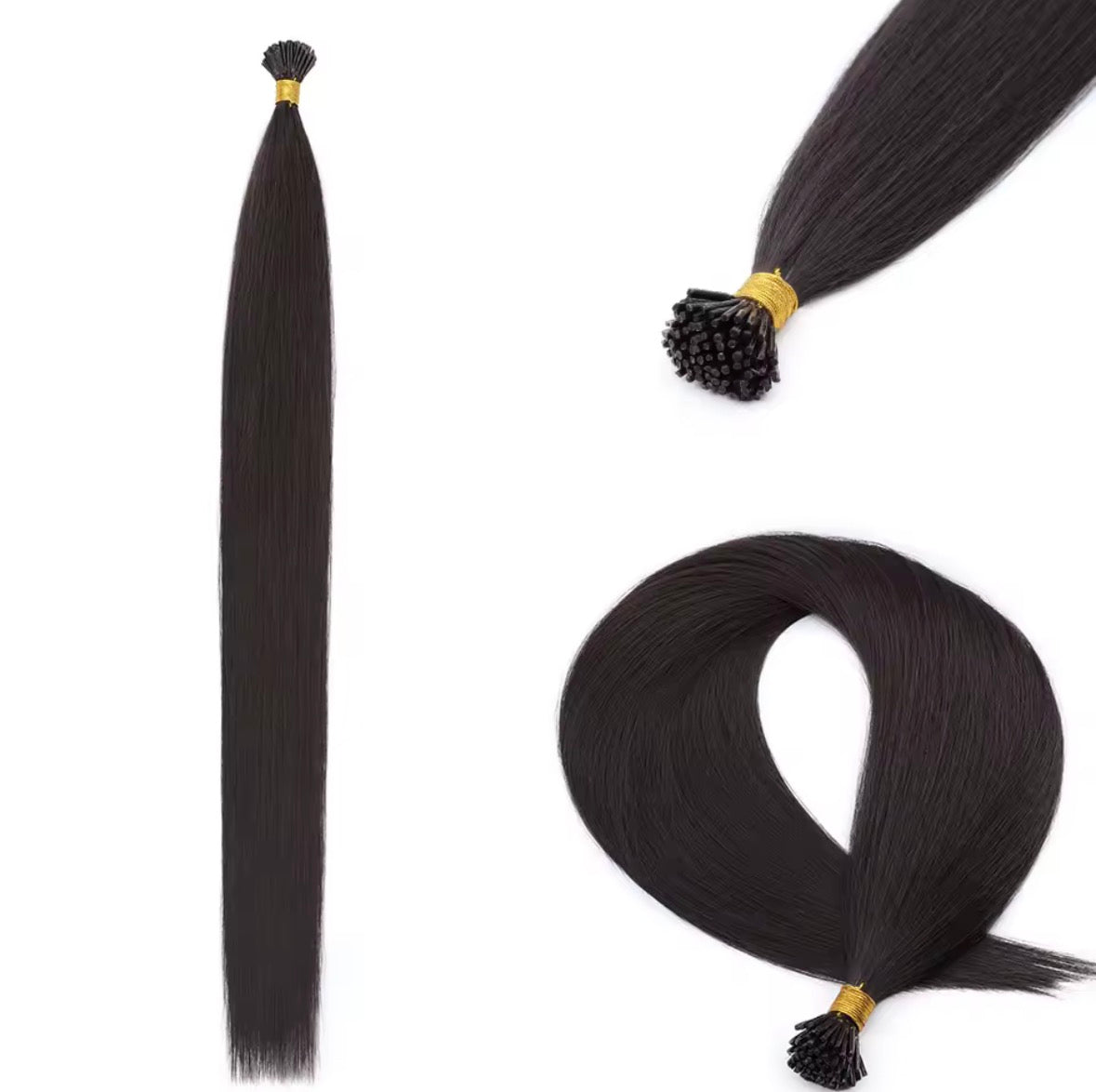 NEW ⭐️ PACK 100 EXTENSIONES DE PUNTO ADHESIVAS 66 CM Cabello PREMIUM🥇 Semi Natural