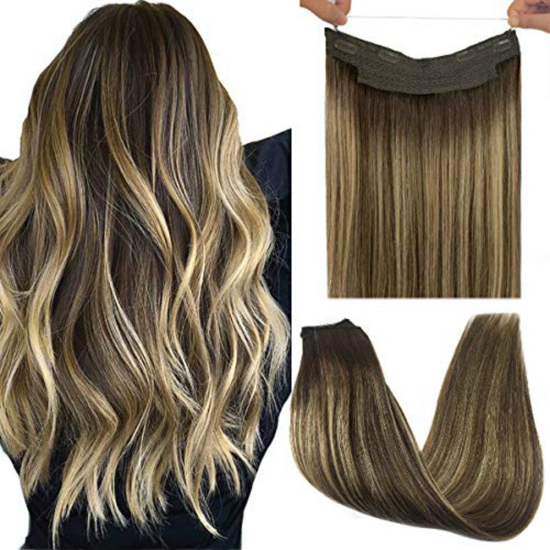 Extensiones de Cabello Natural 100% ©️ Balayage Hilo Invisible