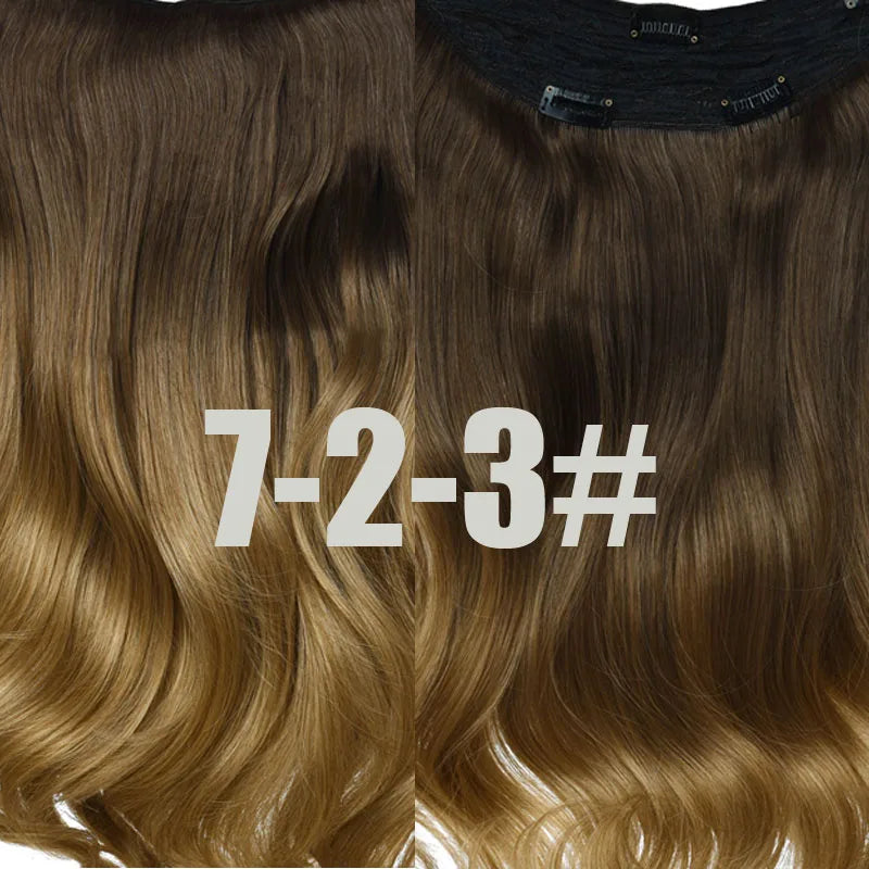 EXTENSIONES MAXI CORTINA 4 clips 60 cm de Largo Cabello 100% Similar al Cabello Natural 🥇 210 gr