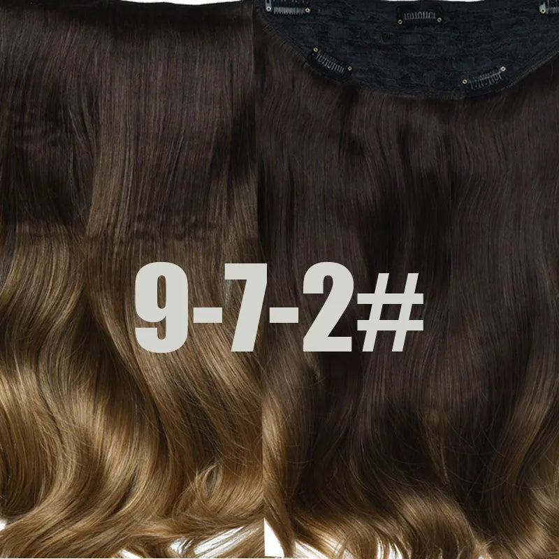 EXTENSIONES MAXI CORTINA 4 clips 60 cm de Largo Cabello 100% Similar al Cabello Natural 🥇 210 gr