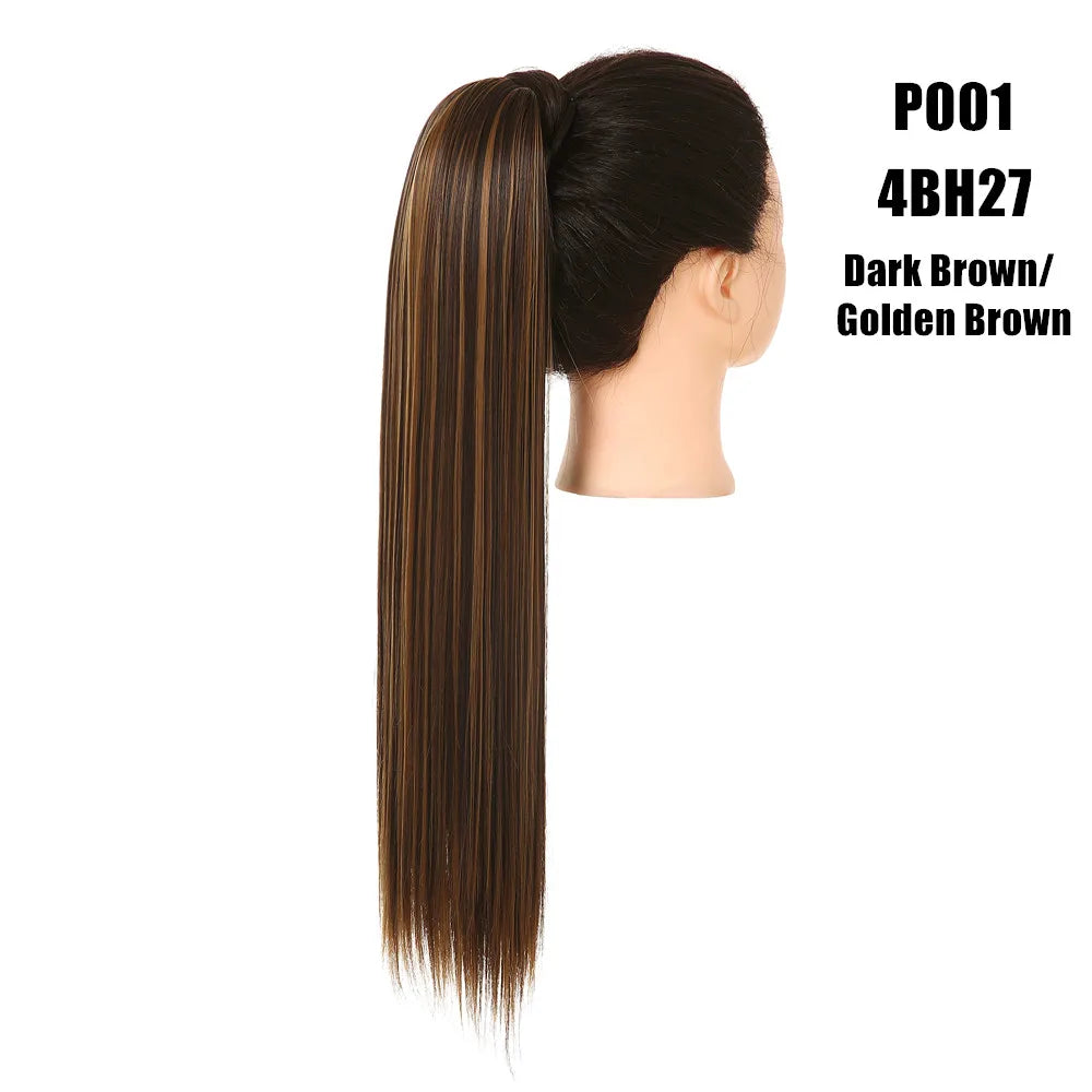 Coleta Cabello Liso Semi Natural  60 cm largo 🥇