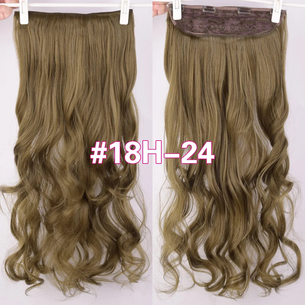 EXTENSIONES MAXI CORTINA 4 clips 60 cm de Largo Cabello 100% Similar al Cabello Natural 🥇 210 gr