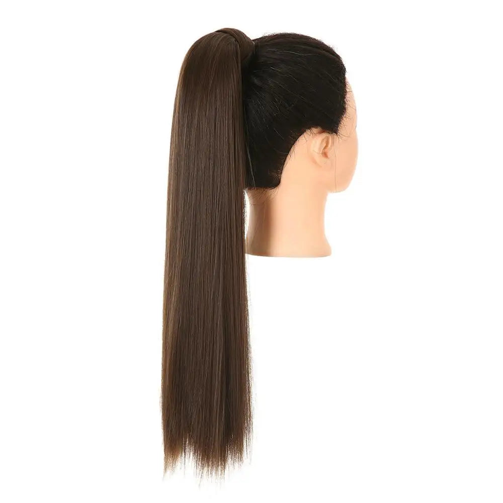 Coleta Cabello Liso Semi Natural  60 cm largo 🥇