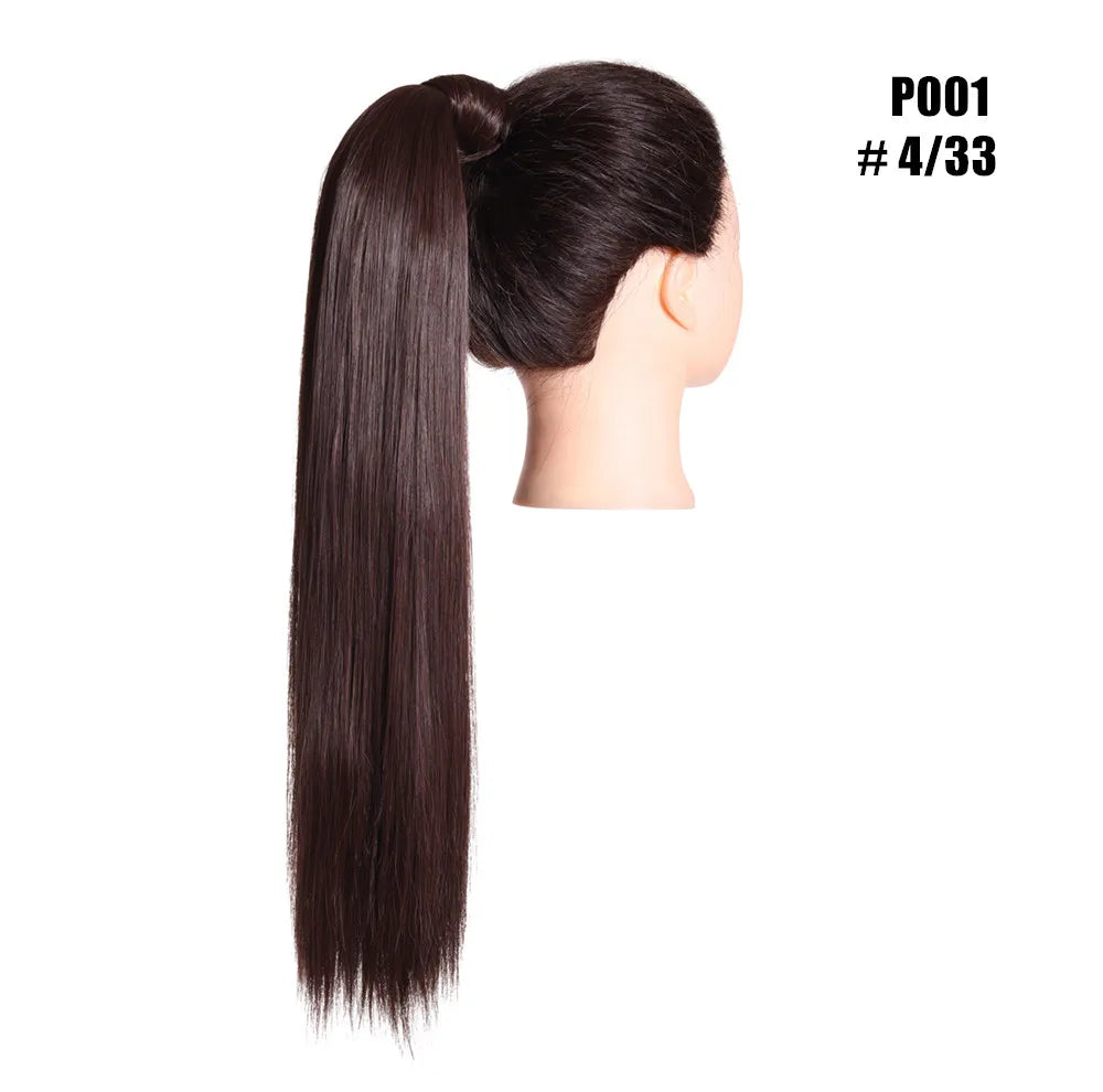Coleta Cabello Liso Semi Natural  60 cm largo 🥇