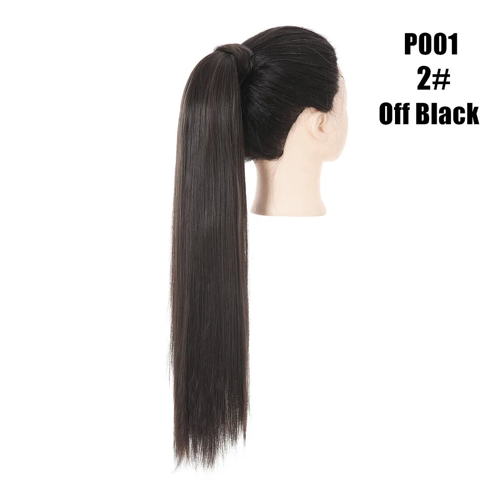 Coleta Cabello Liso Semi Natural  60 cm largo 🥇
