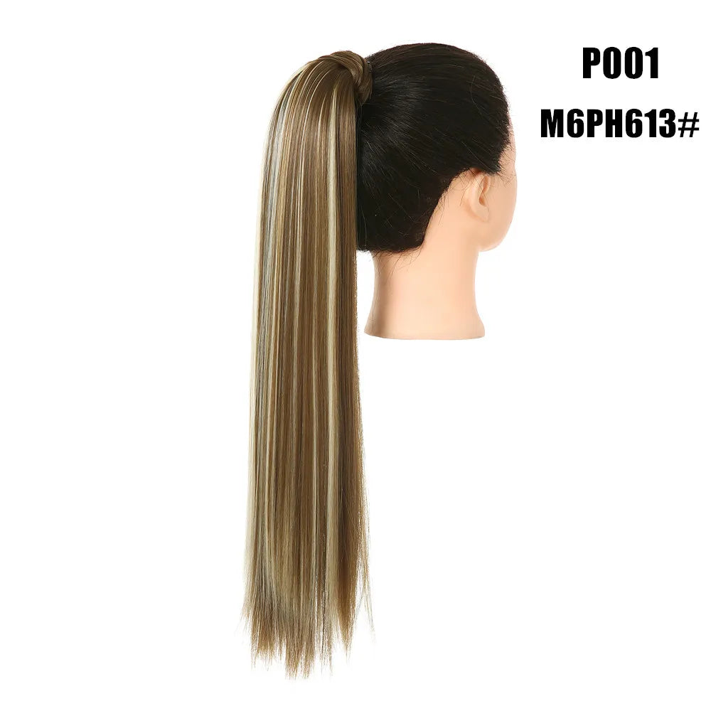 Coleta Cabello Liso Semi Natural  60 cm largo 🥇