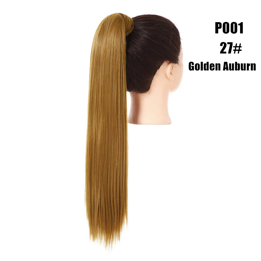 Coleta Cabello Liso Semi Natural  60 cm largo 🥇