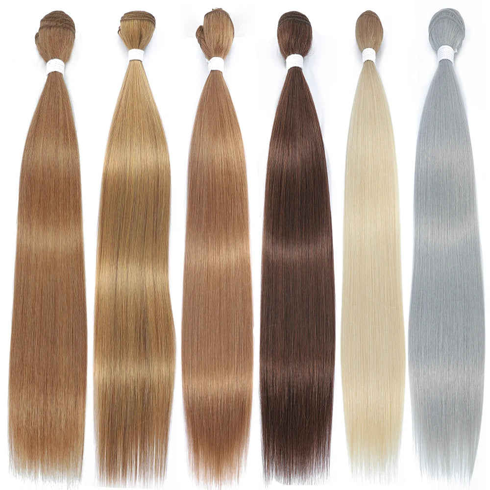 MAZO Extensiones de Cabello PREMIUM🥇 Similar al Natural Tonos Balayage Hasta 70 cm Largo