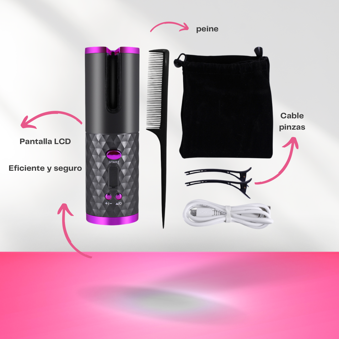 💗 RIZADOR DE PELO AUTOMATICO RECARGABLE 💗