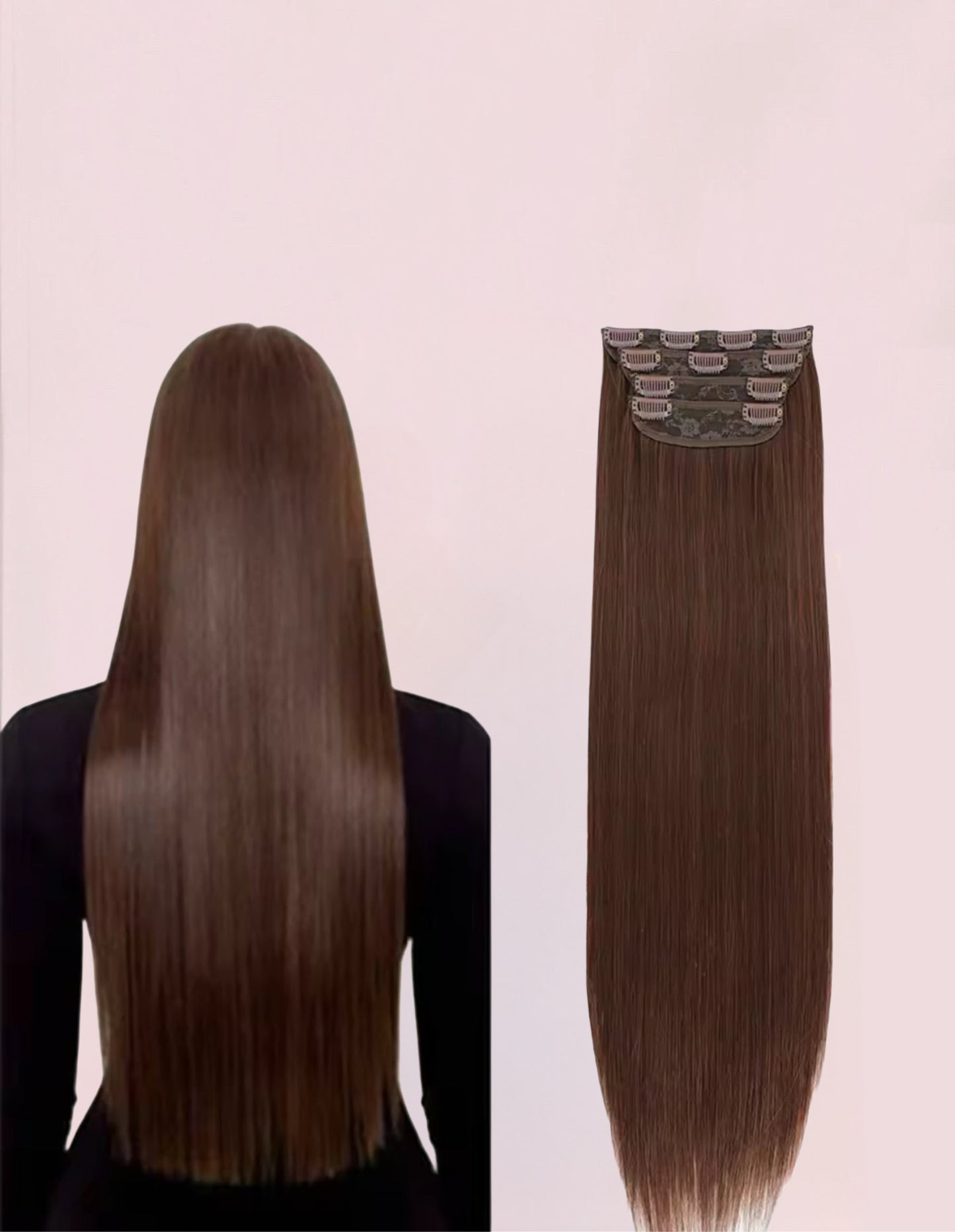 EXTENSIONES POR CAPA 66 cm de largo 100% Similar al Cabello Natural 🥇200 gr
