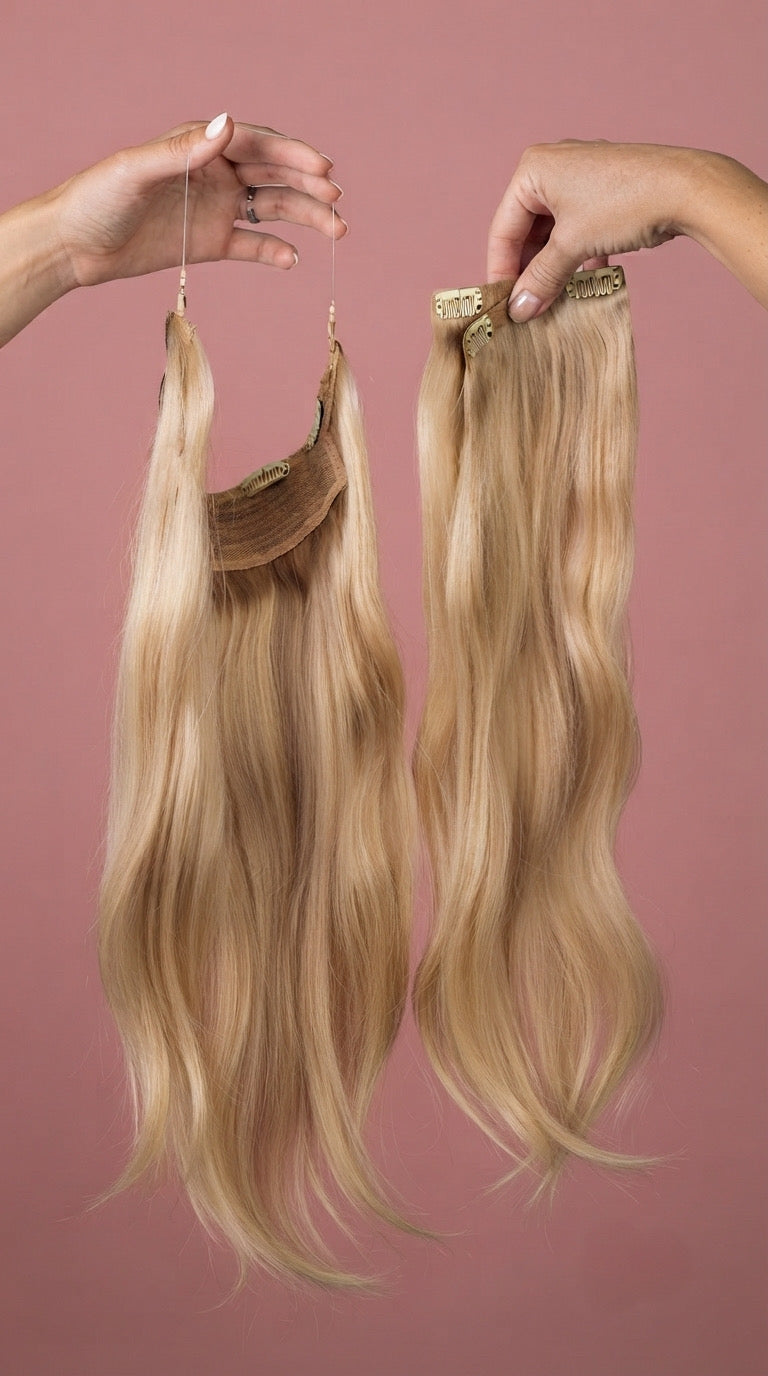 Extensiones HILO INVISIBLE©️ CABELLO NATURAL 100%  (70 CM)