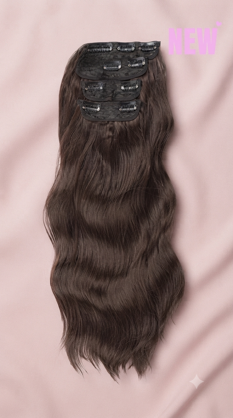 Pack  Extensiones 4 cortinas Onduladas 50 cm Semi Naturales 🥇