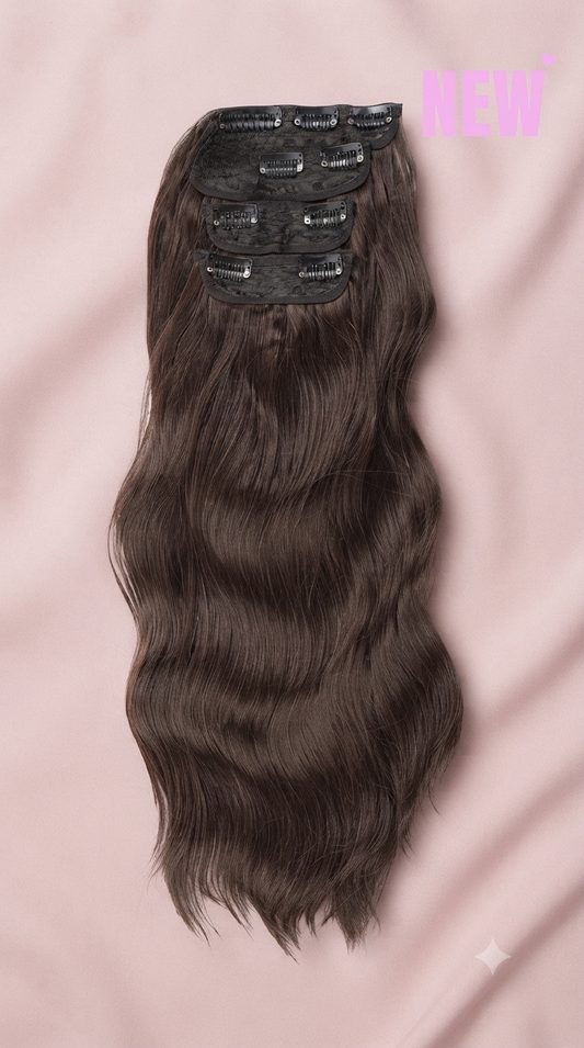 Pack  Extensiones 4 cortinas Onduladas 50 cm Semi Naturales 🥇