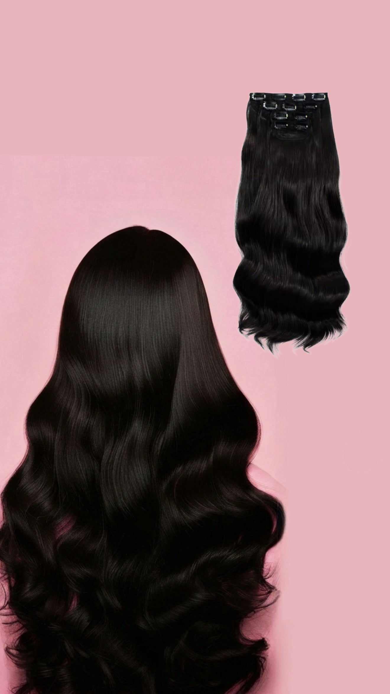 Pack 4 EXTENSIONES CORTINA BALAYAGE 60 cm PREMIUM 🥇 Semi Naturales